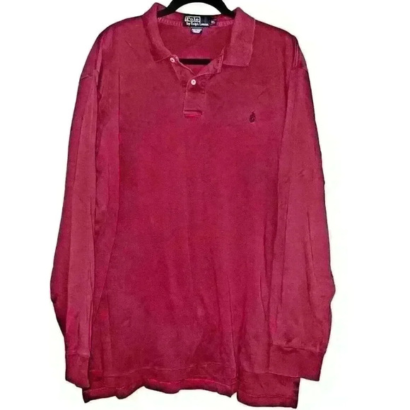 VTG‎ Polo Ralph Lauren Sz XL Collared Pull Over Shirt Preppy Classic Casual - Picture 1 of 10